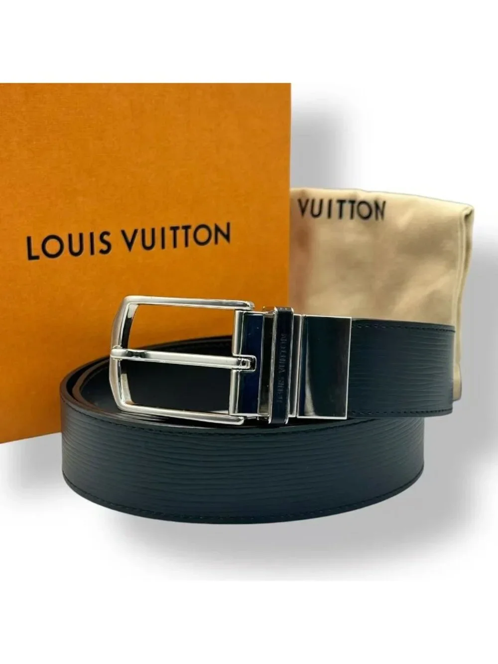 Louis Vuitton Belt Epi Ceinture Under Black
